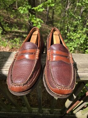 Men's LL BEAN Brown Leather Penny Loafers